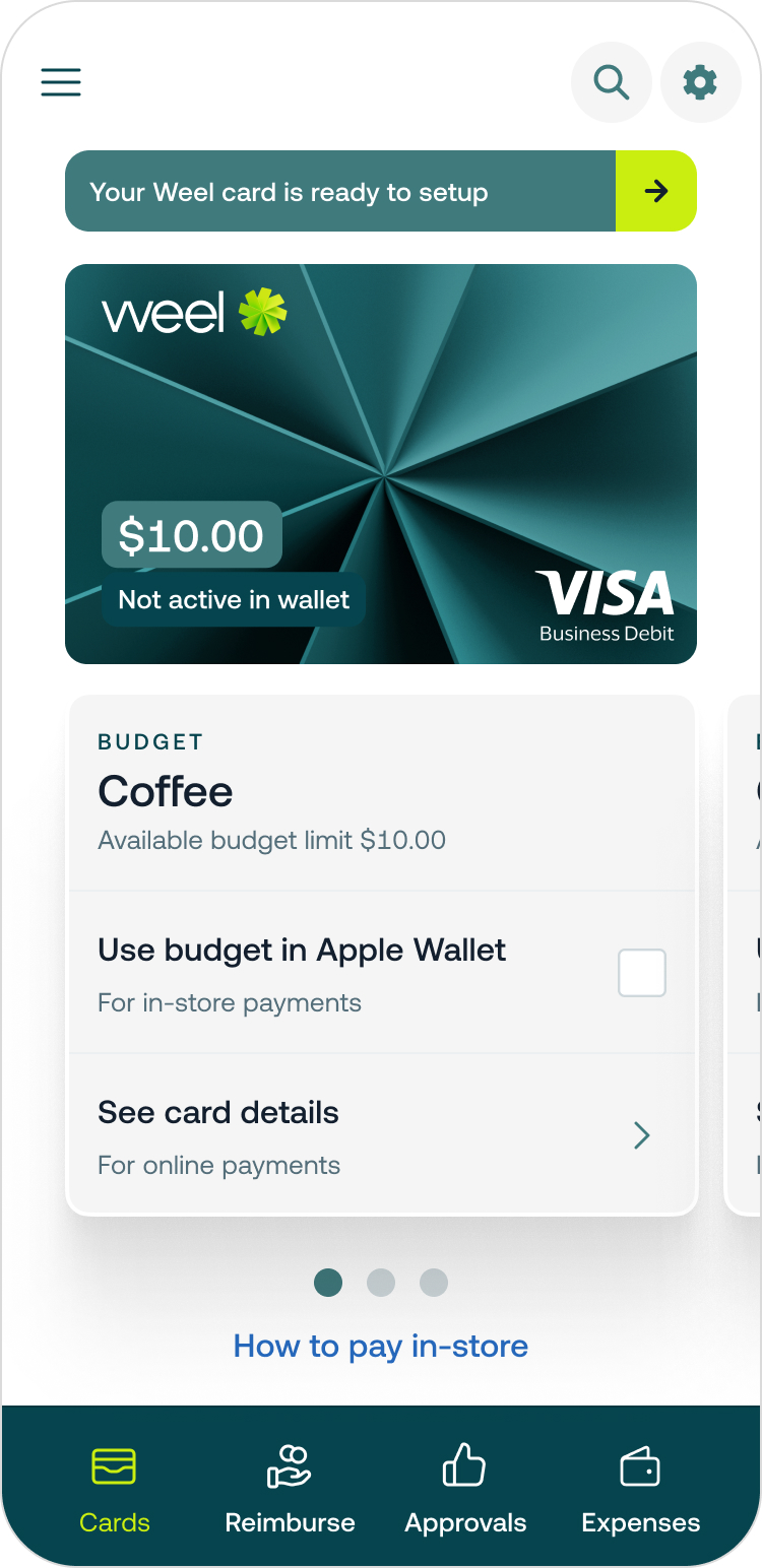 How to add your card to Apple Wallet Weel Help Centre